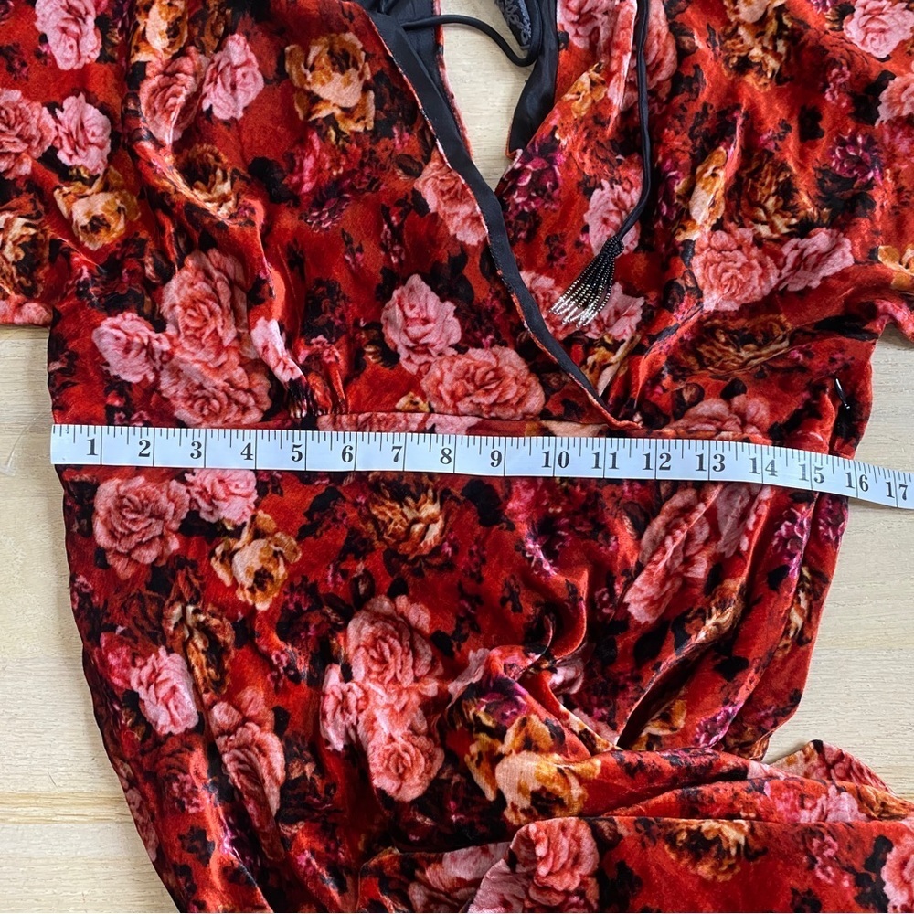 Johnny Was silk blend velvet maxi dress NWT - Picture 11 of 11